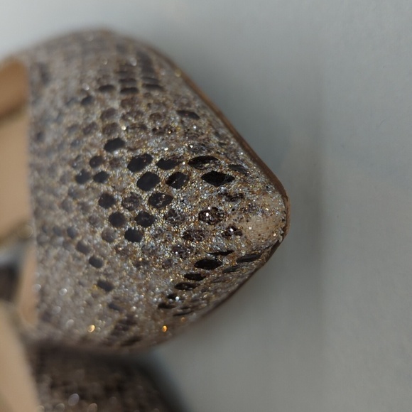 J. Crew Audrey Glitter Snakeskin Pattern Flats - Picture 3 of 12